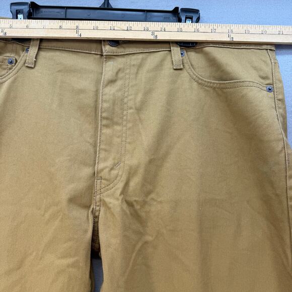 Levi's 513 Men's 40x30 Mustard Gold Straight Leg Preppy Business Casual Normcore - Picture 9 of 14